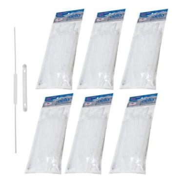 Imagem de Kit 300un Grampo Trilho Plástico Para 600 Folhas 30cm Dellofix - Delo