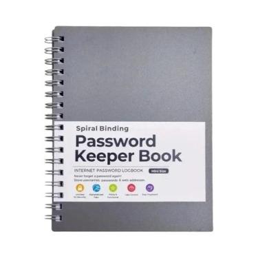 Imagem de Mini Caderno Espiral Organizador De Senhas Bloco De Notas Diário Bloco
