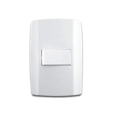 Imagem de Interruptor Simples Linha Slim 10A 250V Vertical para Uso Residencial e Comercial Ilumi