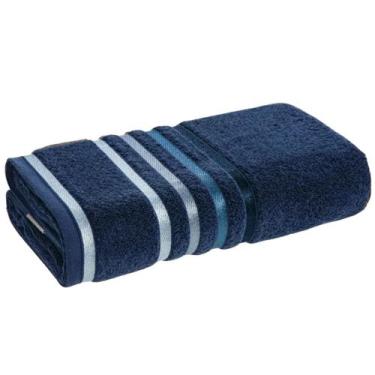 Imagem de Toalha de Rosto Karsten Lumina Avulsa 500g/m² Fio Penteado -, Naval/Az