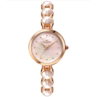 Imagem de Relógio TECHNOS feminino analógico quartz crystal rosê 2035NEK/1J