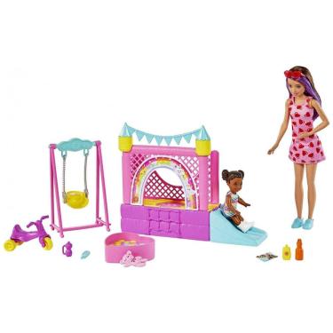 Imagem de Boneca Barbie Babá com Parquinho e Acessórios