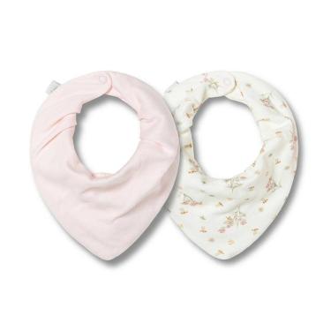 Imagem de Kit Com 2 Babadores Hug Bandana Jardim Da Aurora Rosa