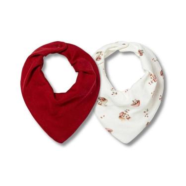 Imagem de Kit Com 2 Babadores Hug Bandana Picnic Da Olívia Vermelho