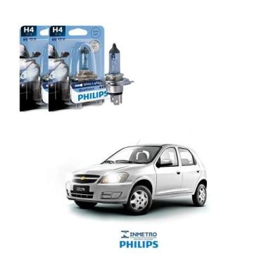 Imagem de Lâmpadas Farol GM Celta Philips H4 BlueVision