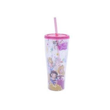 Imagem de Copo com canudo princesas disney 360ml - disney