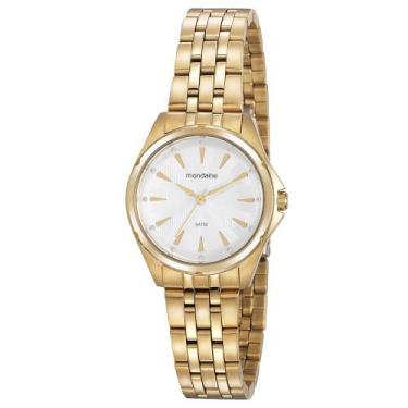 Imagem de Relógio MONDAINE feminino analógico dourado 99478LPMVDA1