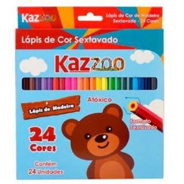 Imagem de Lápis de Cor Kaz 24 Cores