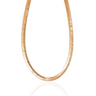 Imagem de Colar choker fita banhado a ouro 18k - Brimatto