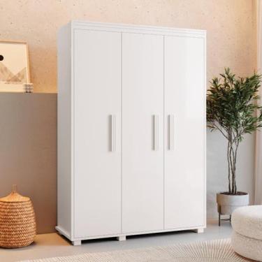 Imagem de Guarda Roupa Roupeiro Multiuso Quarto Solteiro Belize 100% MDF - Mobig