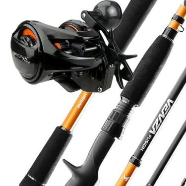 Imagem de Carretilha Maruri Bronx 300P 7 Rolamentos Drag 15kg Vara Venza Fusion 