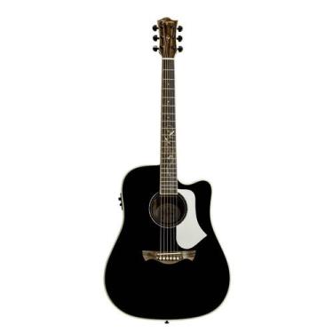 Imagem de Violao tagima fs-200 okoume flamed bk folk aco cedro solido