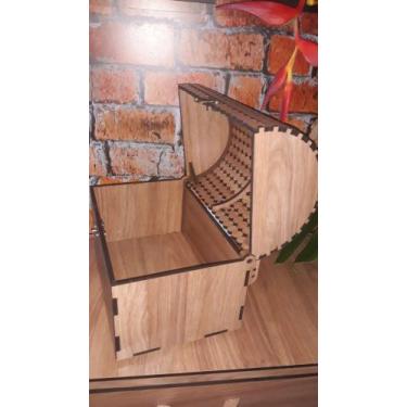 Imagem de Bau mdf moeda alabama - NEON