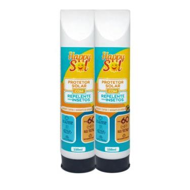 Imagem de Kit 2 Protetor Solar Happy Sol FPS 60 Com Repelente 150ml