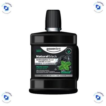 Imagem de Antisséptico Bucal Natural Black Carvão Ativado 300ml - Powerdent, Ice