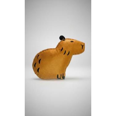 Imagem de Kit Costura Feltro Capivara Artesanal Infantil - Congratulations Store
