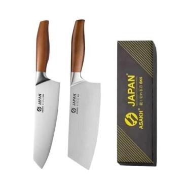 Imagem de Conjunto De Facas De Cozinha Profissionais Em Aço Inoxidável Japonês, 
