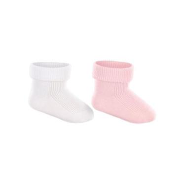 Imagem de Kit/2 Meia Cano Médio Lupo Baby 02002-088 Punho Soft Recém Nascido Alg