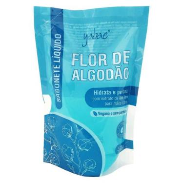 Imagem de Sabonete Líquido Flor De Algodão 400ml Para Mãos e Corpo YABAE, Flor d