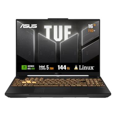 Imagem de Notebook ASUS TUF Gaming F16, Intel Core 5, RTX4050, 16 GB, 512 GB, KeepOS, Tela 16" LCD LED, Mecha Gray - 5FX607VU-RL385