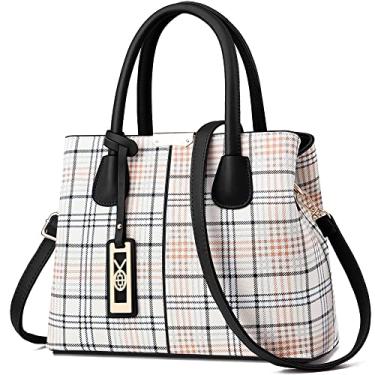 Imagem de COCIFER Bolsas e bolsas femininas de ombro com alça superior, E2 preta, Medium