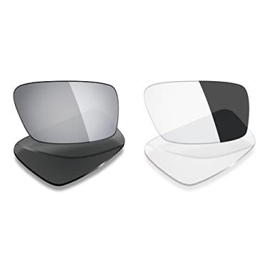 Imagem de 2 pares de lentes polarizadas de substituição da Mryok para óculos de sol Oakley Twitch – Opções