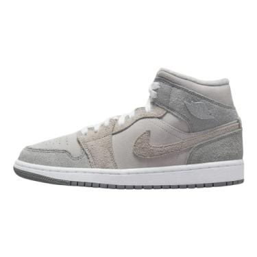 Imagem de Nike Tênis feminino Air Jordan 1 Mid SE, Cinza partícula, cinza neutro, branco, cinza universitário, 36