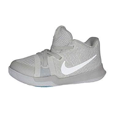 Imagem de NIKE Infant Kyrie 3 Basketball Shoes (Ivory/Pale Grey-Light Bone, 5C)