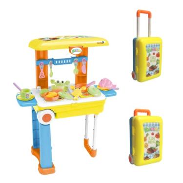 Imagem de Kit Cozinha Infantil 3 em 1 Vira Maleta e Mochila, Importway