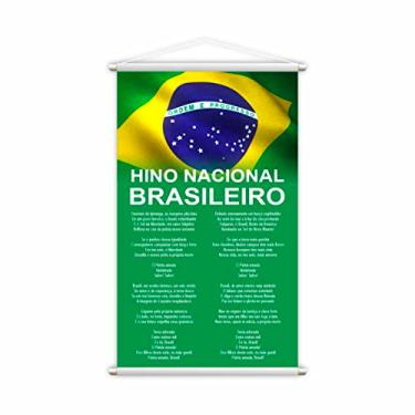 Imagem de Hino Nacional Brasileiro Banner Escolar Pedagógico Grande