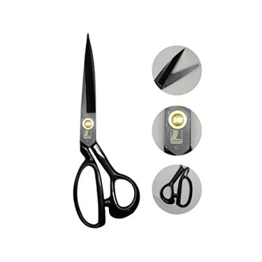 Imagem de Tesoura Alfaiate Costura Reforçada Titanium Profissional 9'' Artesanato Teflon Cortar Tecido Aço Alemão