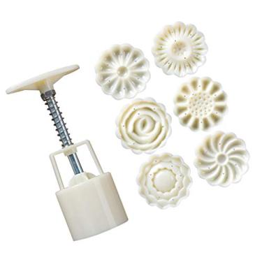 Imagem de Molde 1 Conjunto 50g 3d Ferramenta De Cozimento De Pressão Manual Carimbos De Molde De Bolo Lunar