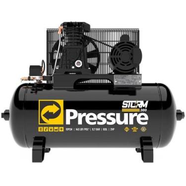 Imagem de Compressor De Ar 10 Pés 2Hp 100 Litros 110/220V Monofásico S - Pressur