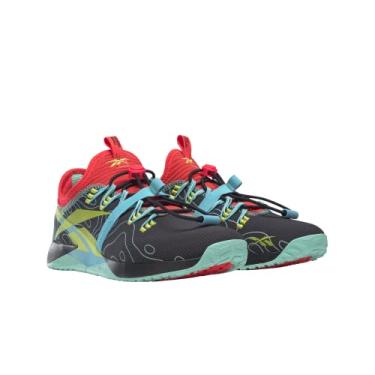 Imagem de Reebok Frente masculina Nano X1, Núcleo preto/cereja neon/amarelo ácido, 12