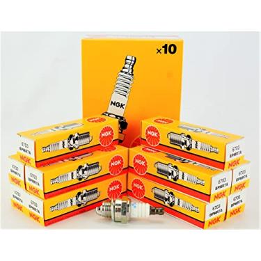 Imagem de NGK Velas de ignição BPMR7A 4626, pacote com 10 velas de ignição NGK