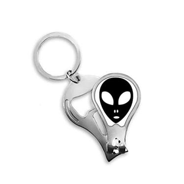 Imagem de Cortador de unhas universo, alienígena, retrato de cabeça de monstro, abridor de chaveiro, tesoura