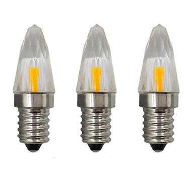 Imagem de Lâmpadas de cristal europeias LED E14 3W equivalente a lâmpada incandescente 18W regulável 110V 120V 130V candelabro luz LED para iluminação doméstica, 6 peças (branco quente 3000K)