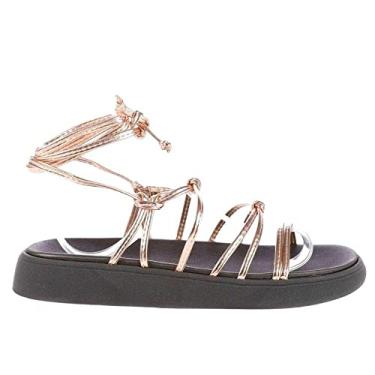 Imagem de Sandalia Feminina Pepete Moleca Cordao