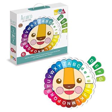 Imagem de Alfabeto Móvel Completo Maiúsculo Minúsculo Leãozinho Babebi