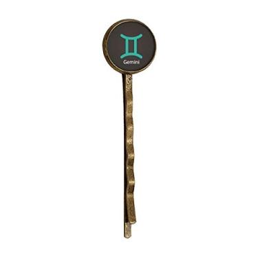 Imagem de Maio de Junho Gemini Constellation Retro Metal Hair Bobby Pin Headwear
