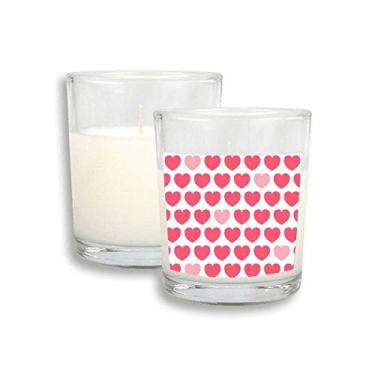 Imagem de Dia dos Namorados Rosa Vermelho Coração Manchas Velas Brancas Incenso Perfumado de Vidro