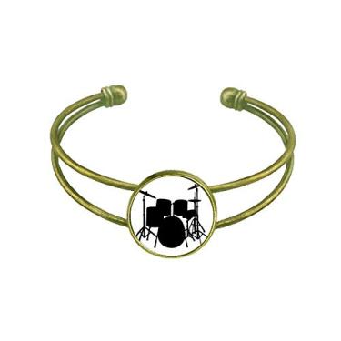Imagem de Kit de bateria musical de música com pulseira energética retrô de punho aberto