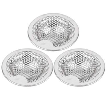 Imagem de Redxiao 3 peças de coador de pia de malha densa antientupimento, filtros de cozinha, para cozinha, banheiro, banheiro (pequeno)