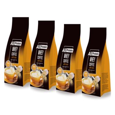 Imagem de 4PC Whey Coffee CAFFE LATTE - Pacote de 300g - 15g de proteína na porção