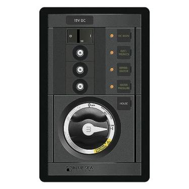 Imagem de Blue Sea Systems Série M Circuito Duplo Plus Principal com Disjuntor Vertical CLB de 3 Posições