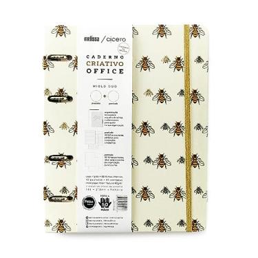Imagem de Caderno Criativo Argolado Office Duo Melissa Pautado & Pontado A5 Favo De Abelhas, Cicero