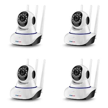 Imagem de Kit 4 Câmeras de Segurança Ip Sem Fio Wifi Hd 720p Robo Wireless