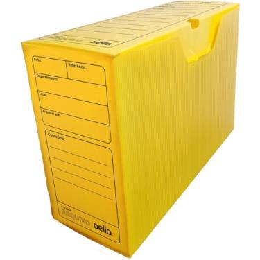 Imagem de Arquivo Morto, Dello, Polipropileno, Amarelo, Pacote com 10