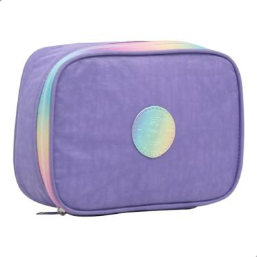 Imagem de Estojo Escolar Box 1 Compartimento Divisoria Porta Lapis Canetas Yepp MB13095-E (Lilas)