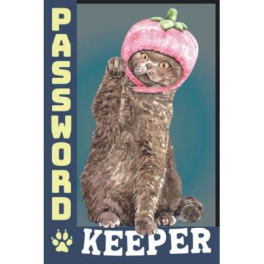 Imagem de Password Organizer Small: Smart Notebook For Passwords Diary To Track 400 Web Names And Logins | Funny Cat Gifts For Kids